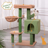 DogCratesDepot® Cactus Cat Tree - Stylish Haven for Playful Cats with Hammock, Condo, and Sisal Scratching Posts - Dog Crates Depot®