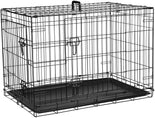 DogCratesDepot® Large (36'') Double-Door Folding Metal Dog or Pet Crate Kennel with Tray - Dog Crates Depot®