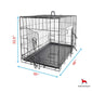 DogCratesDepot® Extra-Extra Large (48'') Double-Door Folding Metal Dog or Pet Crate Kennel with Tray - Dog Crates Depot®