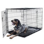 DogCratesDepot® Large (36'') Double-Door Folding Metal Dog or Pet Crate Kennel with Tray - Dog Crates Depot®